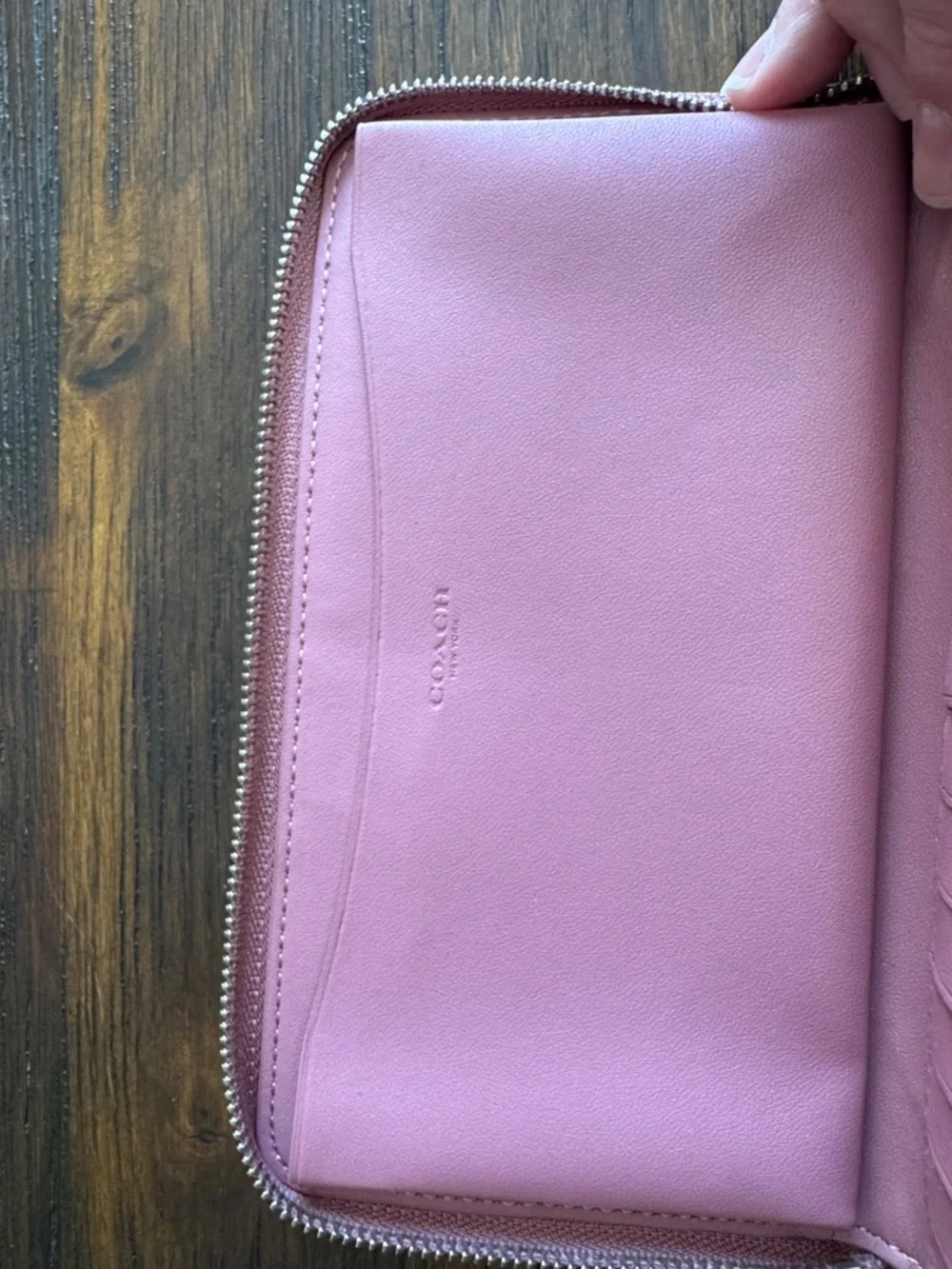 Coach Floral Zip-Around Wristlet Wallet - Picture 4 of 4